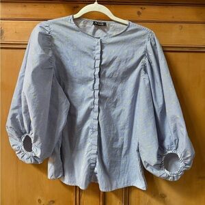 Massimo Dutti Striped top with Yellow Accents